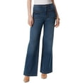 thumbnail image 1 of Jessica Simpson Womens Denim Whisker Wash Wide Leg Jeans, 1 of 2