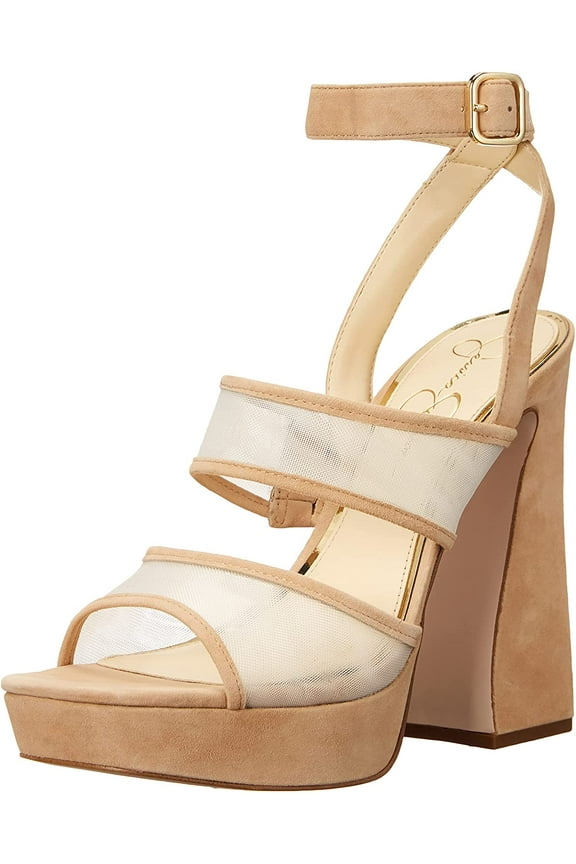 Womens Drixi High Heel Sandal Heeled 8.5 Almond/Sheer