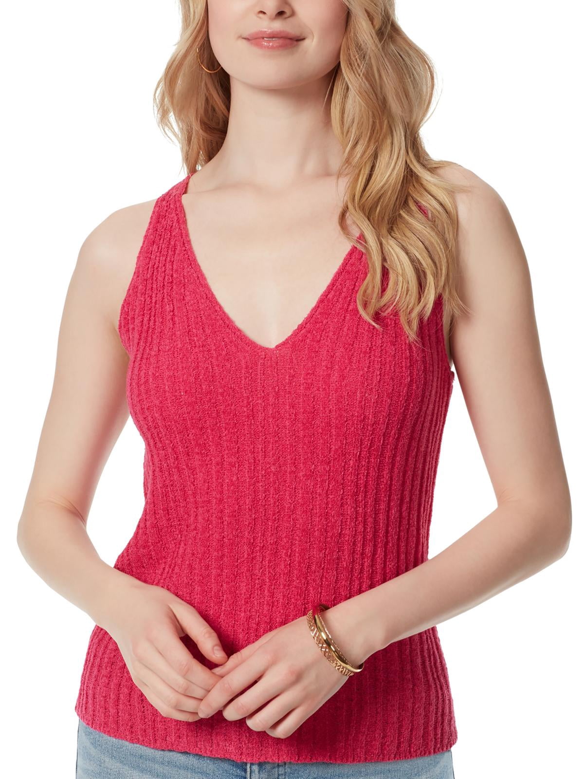 Jessica Simpson Womens Edith Knit Racerback Tank Dark Pink M - Walmart.com