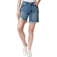 thumbnail image 1 of Jessica Simpson Womens Faded Low-Rise Denim Shorts, 1 of 3