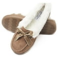 thumbnail image 1 of Jessica Simpson Womens Jessica Simpson Girls Micro Suede Moccasin Indoor Outdoor Slipper Shoe, 1 of 9