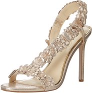 Jessica Simpson Beasley Heeled Sandals | Platform Sandals With Buckle, Faux Leather | Women's Dressy Summer Shoes