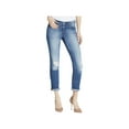 thumbnail image 1 of Jessica Simpson Womens Juniors Mika Best Friend Mid-Rise Ripped Skinny Jeans, 1 of 1