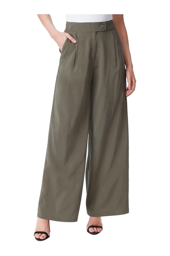 Womens Melba Pleated Wide Leg Pants
