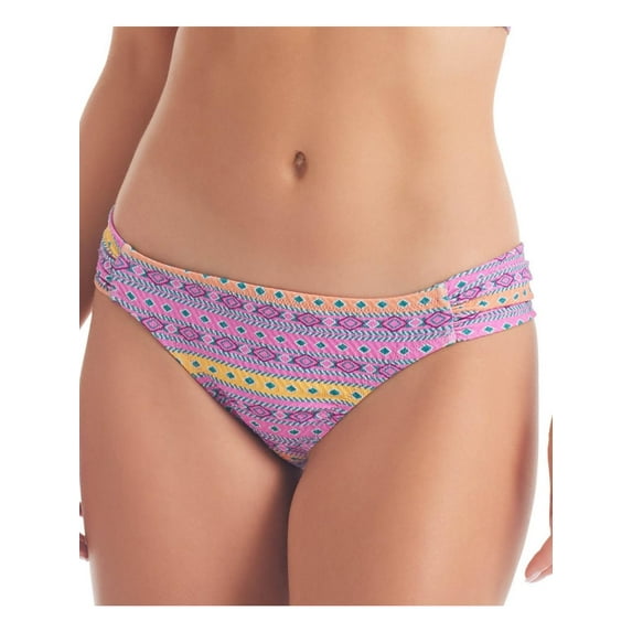 Jessica Simpson Womens Metallic Printed Swim Bottom Separates
