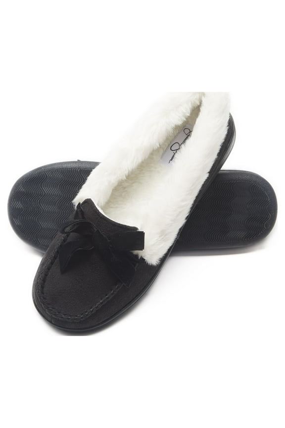 Womens Micro Suede Moccasin Indoor Outdoor Slipper Shoe