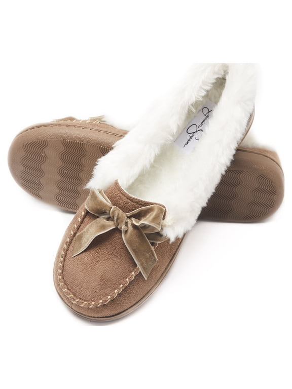 Womens Micro Suede Moccasin Indoor Outdoor Slipper Shoe