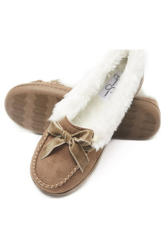 Womens Micro Suede Moccasin Indoor Outdoor Slipper Shoe