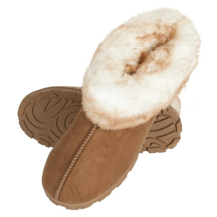 Jessica Simpson Womens Microsuede Bootie Slippers with Indoor/Outdoor Sole