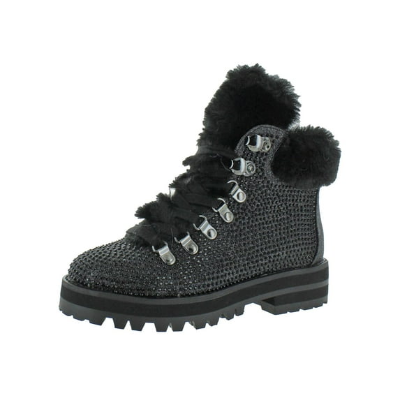 Jessica Simpson Womens Norina Embellished Ankle Boots Black 7.5 Medium (B,M)