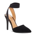 thumbnail image 1 of Jessica Simpson Womens Perinna Suede Stilettos Pumps Black 7.5 Medium (B,M), 1 of 4