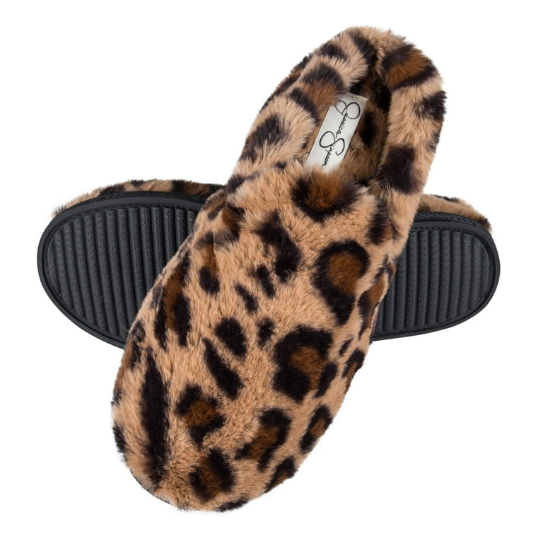 Jessica Simpson Womens Plush Clog Slipper House Shoe With Memory Foam