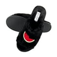 thumbnail image 1 of Jessica Simpson Womens Plush Faux Fur Fuzzy Slide On Open Toe Slipper with Memory Foam, 1 of 9
