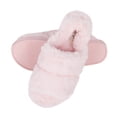 thumbnail image 1 of Jessica Simpson Womens Plush Faux Fur Fuzzy Slide on Open Toe With Elastic Backstrap, 1 of 9