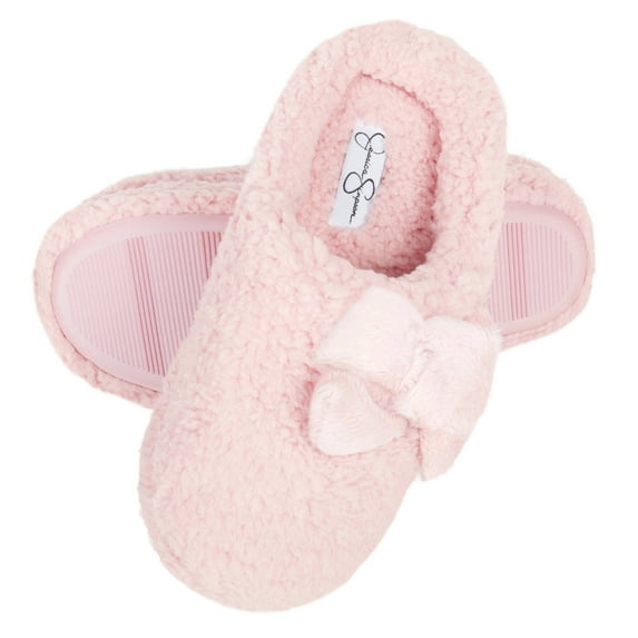 Jessica Simpson Womens Plush Marshmallow Slide On House Slipper Clog with Memory Foam