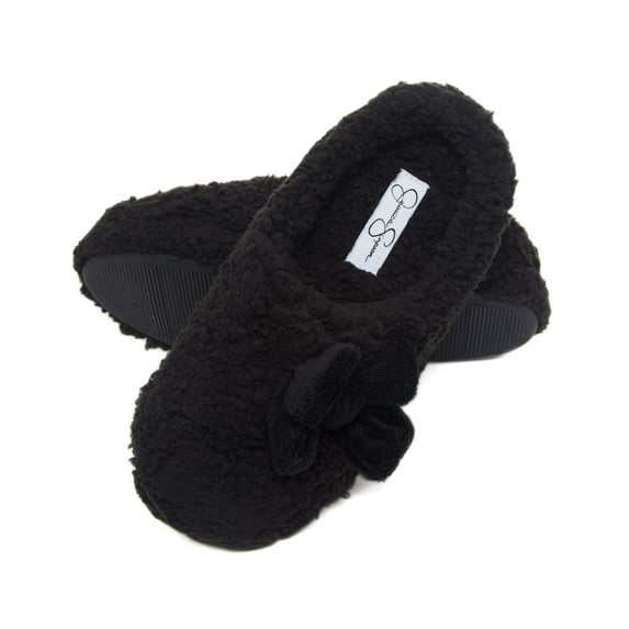 Jessica Simpson Womens Plush Marshmallow Slide On House Slipper Clog with Memory Foam
