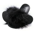 thumbnail image 1 of Jessica Simpson Womens Plush Slide On Open Toe Slipper with Memory Foam, 1 of 9