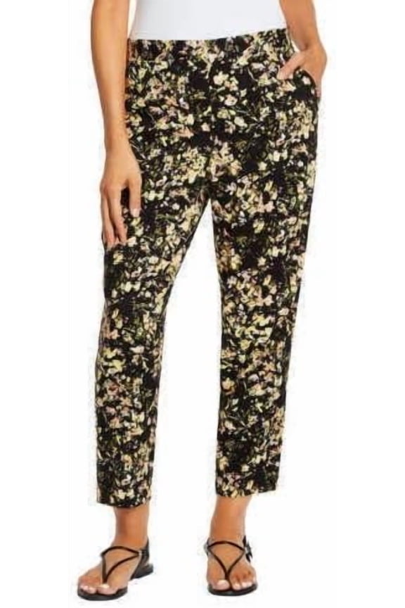Womens Printed Pull-on Pant,Boquet Splash,XX-Large