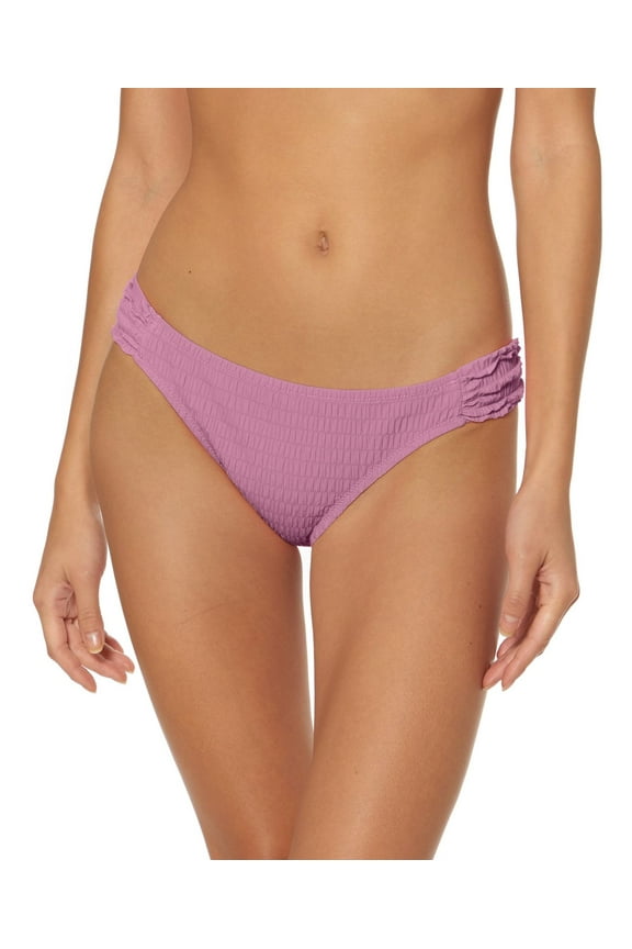 Womens Smocked Hipster Bikini Bottoms