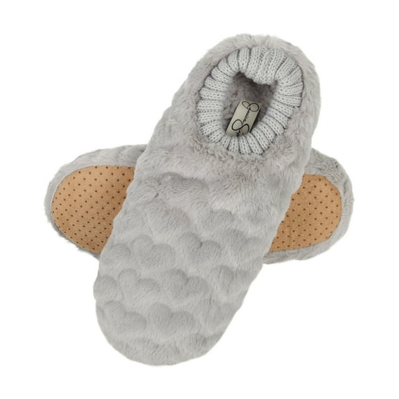 Jessica Simpson Womens Soft Cozy Machine Washable Anti-Slip Slipper Socks