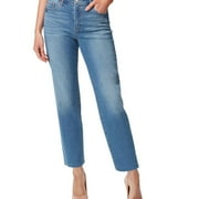 JESSICA SIMPSON Womens Spotlight Raw Hem Straight Leg Jeans, Blue, 25