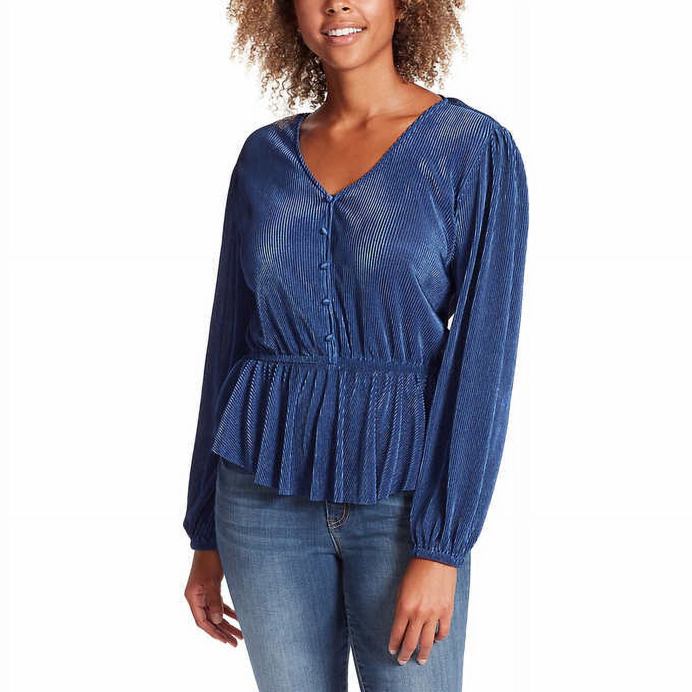 Jessica Simpson Womens Textured Top,Patriot Blue,S