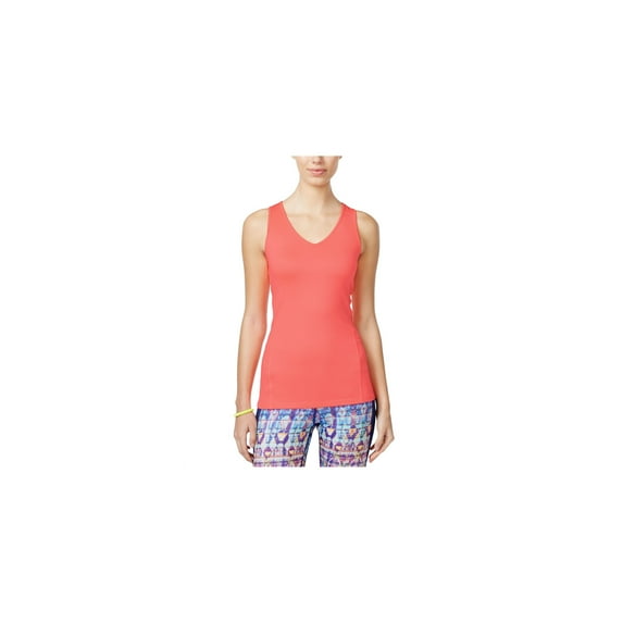 Jessica Simpson Womens The Warmup Compression Tank Top, Orange, Small