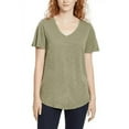 thumbnail image 1 of Jessica Simpson Womens V Neck Top Green 3X, 1 of 3