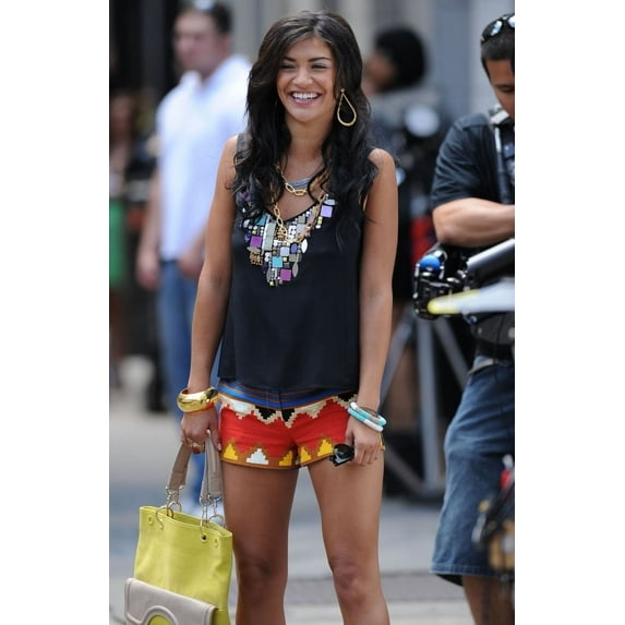 Jessica Szohr On Location For Gossip Girl Filming On Location Soho New York Ny July 9