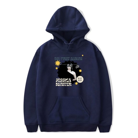 Jessica Winter The First Album Hoodie Unisex Hooded Sweatshirt Long Sleeve Tracksuit Pullover Coat