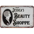 thumbnail image 1 of Jessica's Beauty Shoppe Chic Sign Vintage Decor 8x12 Metal Sign 208120021029, 1 of 1