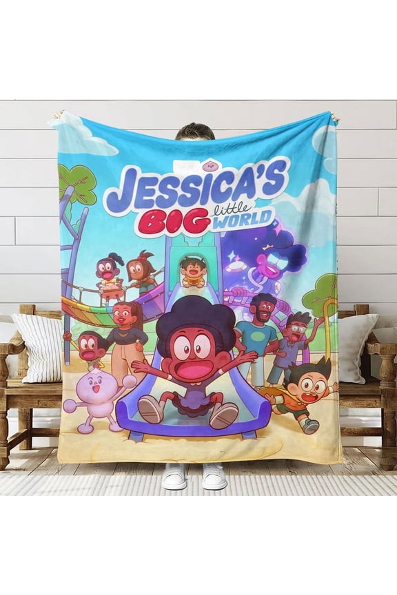 Jessica's Big Little World Throw Blanket Gifts for Fans Lover Girls Boys Women Present Hoodie Him Bed 30"x40"
