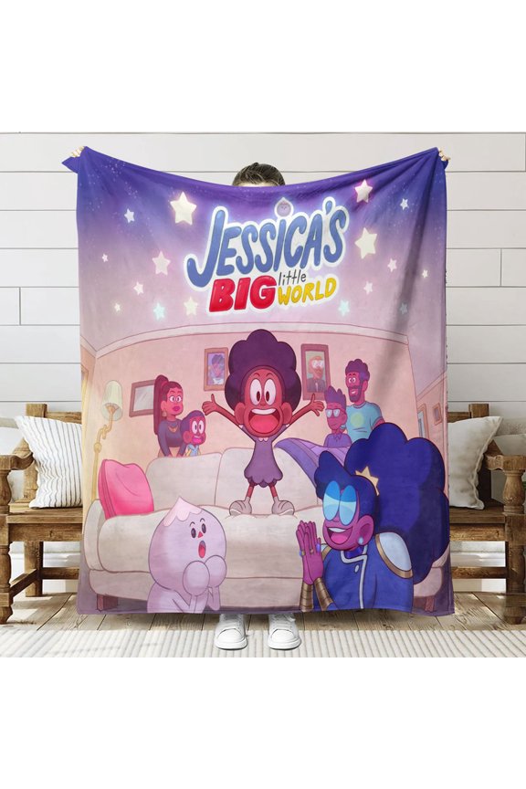 Jessica's Big Little World Throw Blanket Gifts for Fans Lover Girls Boys Women Present Hoodie Him Bed 30"x40"