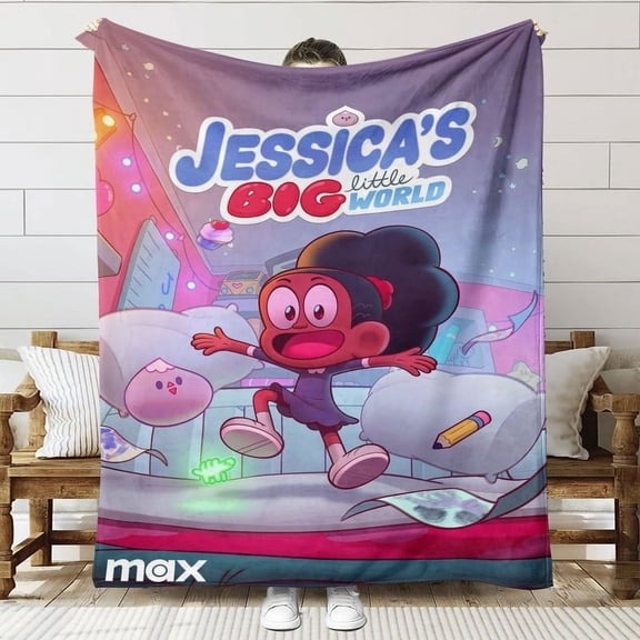 Jessica's Big Little World Throw Blanket Gifts for Fans Lover Girls Boys Women Present Hoodie Him Bed 30"x40"