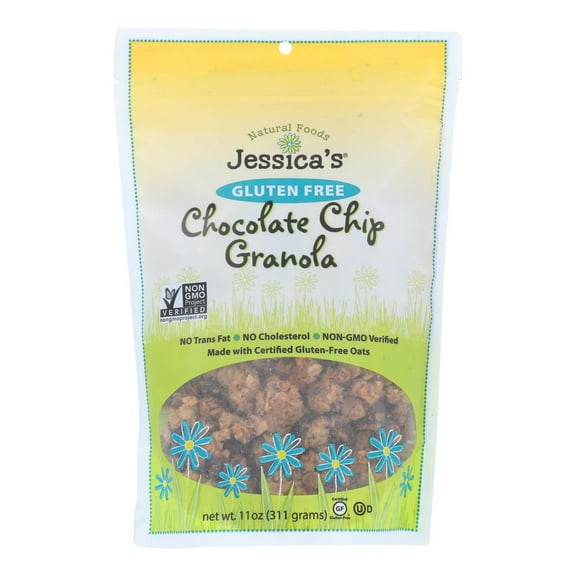 Jessica's Natural Foods Gluten Free Chocolate Chip Granola - Case of 12 - 11 OZ