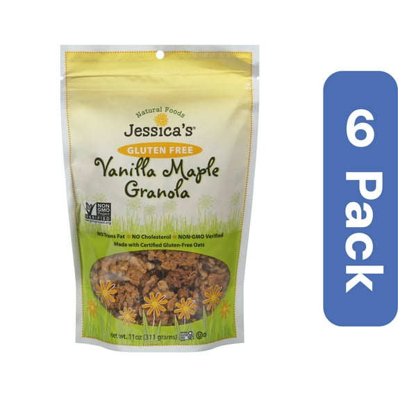 Jessica's Natural Foods Granola Vanilla Maple 11 oz (Pack of 6)