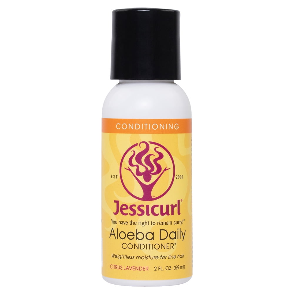 Jessicurl Aloeba Daily Conditioner, Citrus Lavender 2 fl oz. Weightless