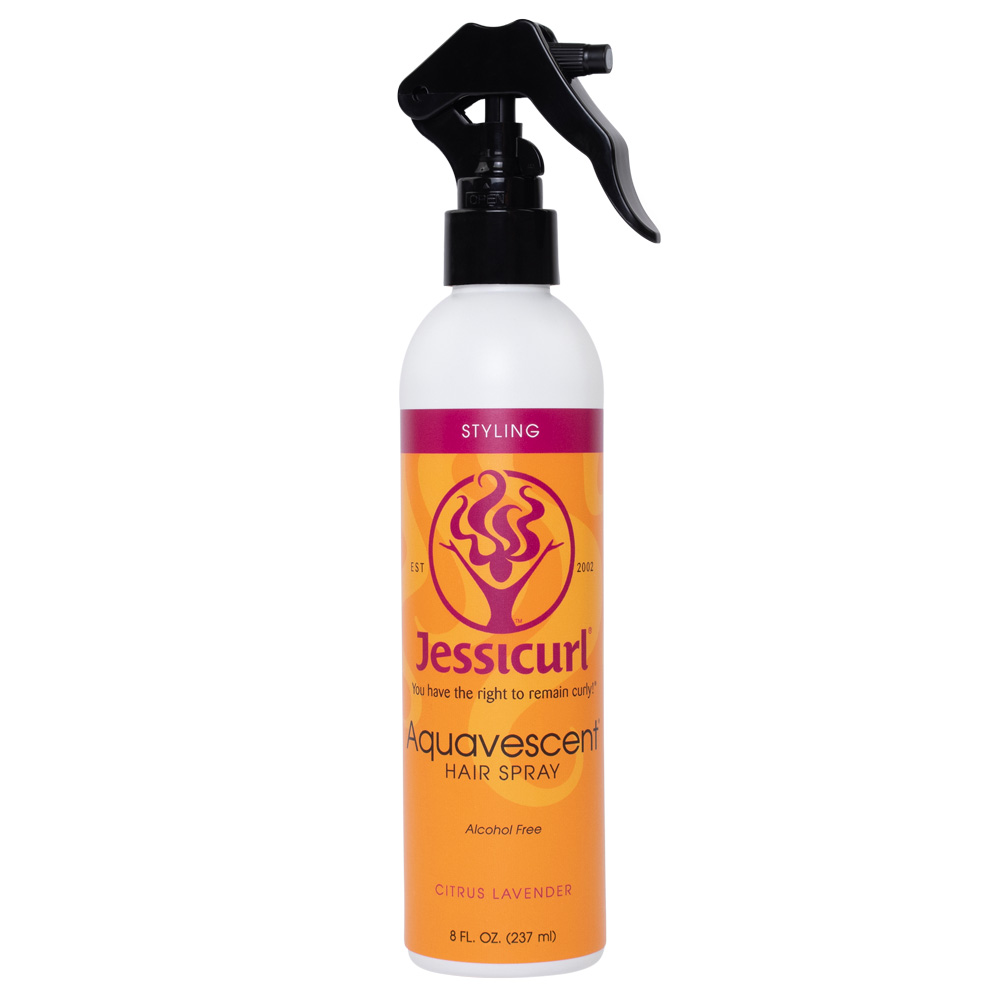 Jessicurl Aquavescent Hair Spray, Citrus Lavender 8 fl oz. Alcohol Free Hair Spray to Help Fight