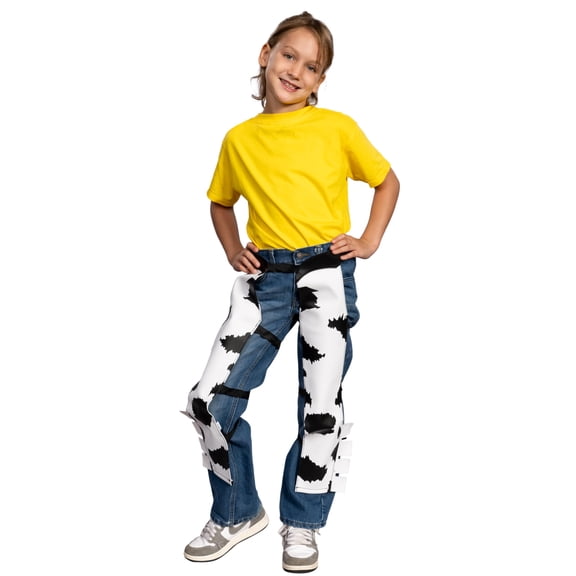 Jessie Cowboy Cowgirl Chaps Halloween & Cosplay Costume Accessory for Kids Children - White (8/12)
