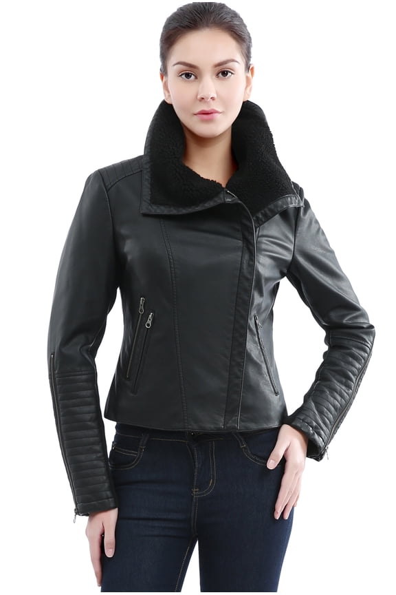 Women's 'Emmy' Vegan Leather Jacket