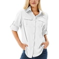 thumbnail image 1 of Jessie Kidden Long Sleeve Casual Shirts for Women Button Down Quick Dry Hiking Fishing Work Shirt UPF 50+ UV Sun Protection Summer Fall Tops, 1 of 8