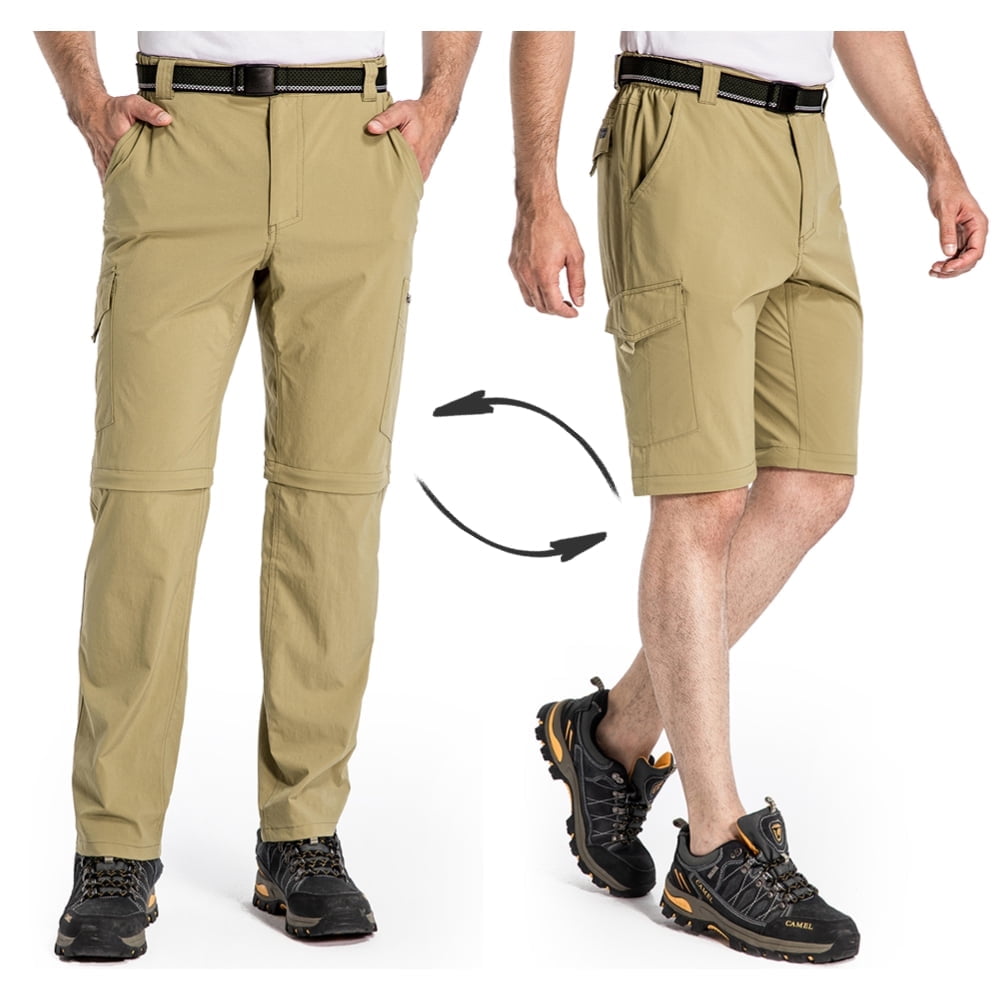 Jessie Kidden Mens Hiking Pants Convertible Zip Off Lightweight