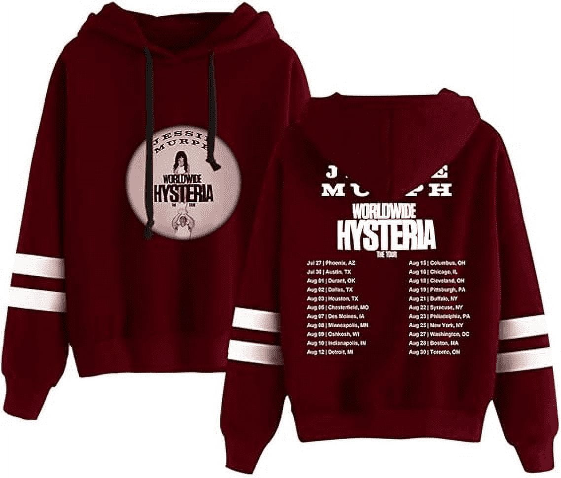 Jessie Murph 2025 Worldwide Hysteria The Tour Hooded Blue Strips