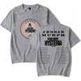 thumbnail image 1 of Jessie Murph Hysteria World Tour 2025 Merch T-shirt Unisex Round Neck Stylish Short Sleeve Top,2XS,Grey, 1 of 5
