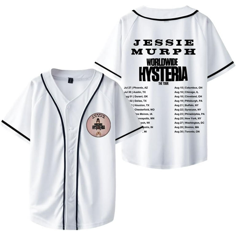 Jessie Murph Worldwide Hysteria Tour 2025 Baseball Jersey Unisex