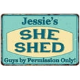 thumbnail image 1 of Jessie's SHE SHED Metal Sign Wall Decor Gift 8x12 208120039218, 1 of 1
