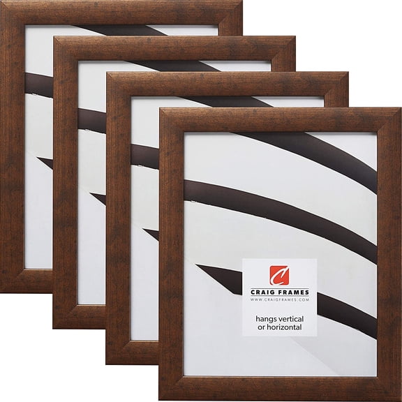 JessieMal 23247881 5 x 7 Inch Picture Frame, Rustic Copper, Set of 4
