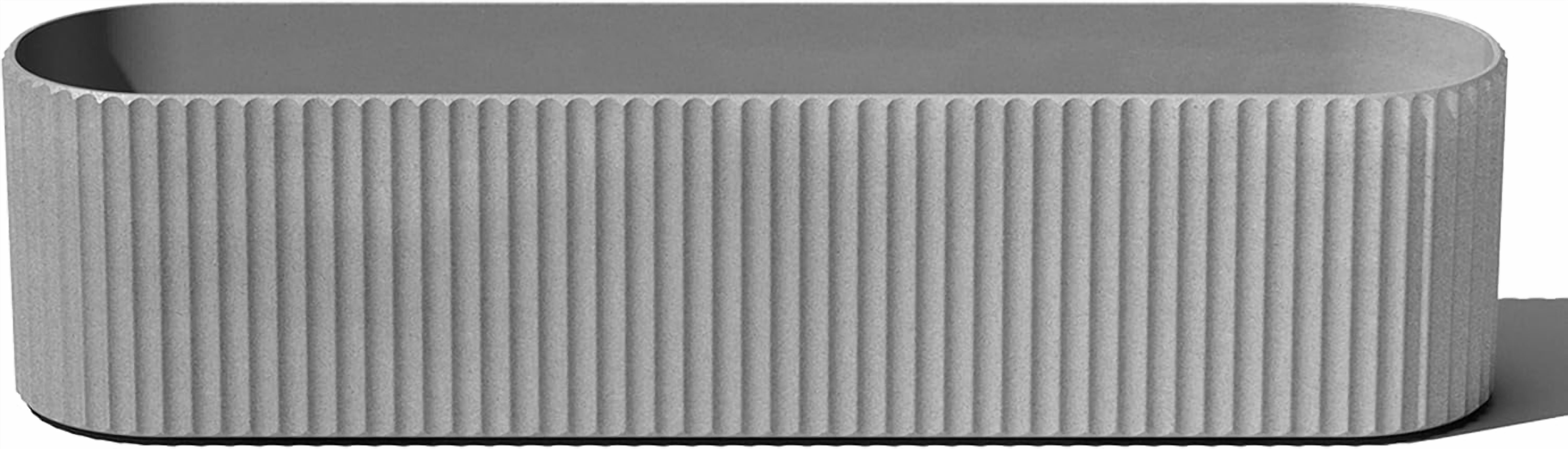 JessieMal Demi Series Window Box Planter - Long Planter Box for Windowsill/Balcony | Durable Plastic-Stone Composite Material | Modern Décor for Flowers/Herbs
