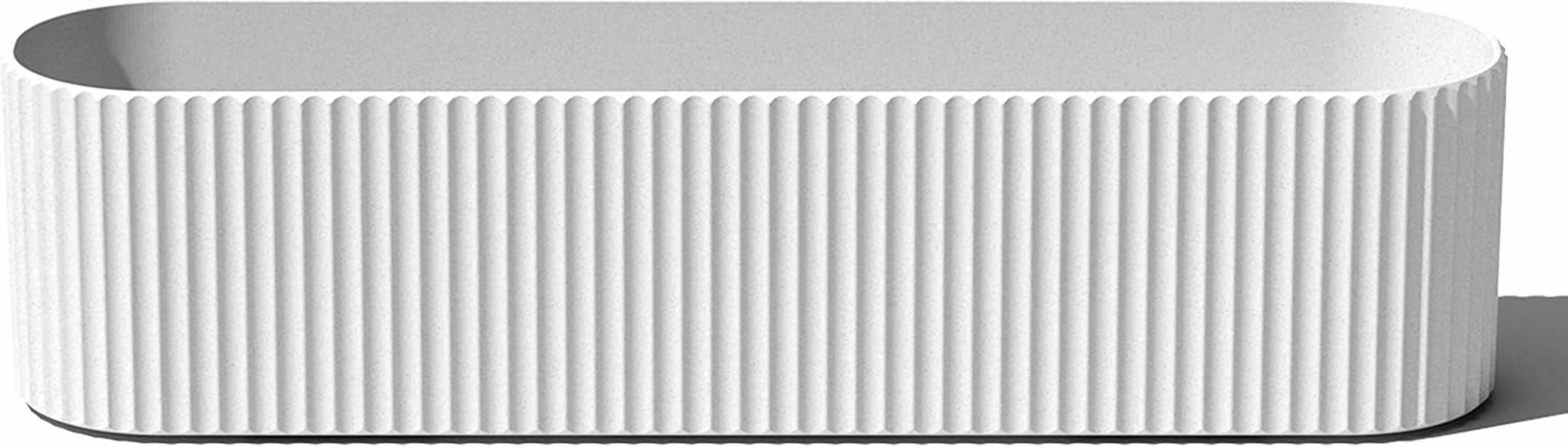 JessieMal Demi Series Window Box Planter - Long Planter Box for Windowsill/Balcony | Durable Plastic-Stone Composite Material | Modern Décor for Flowers/Herbs