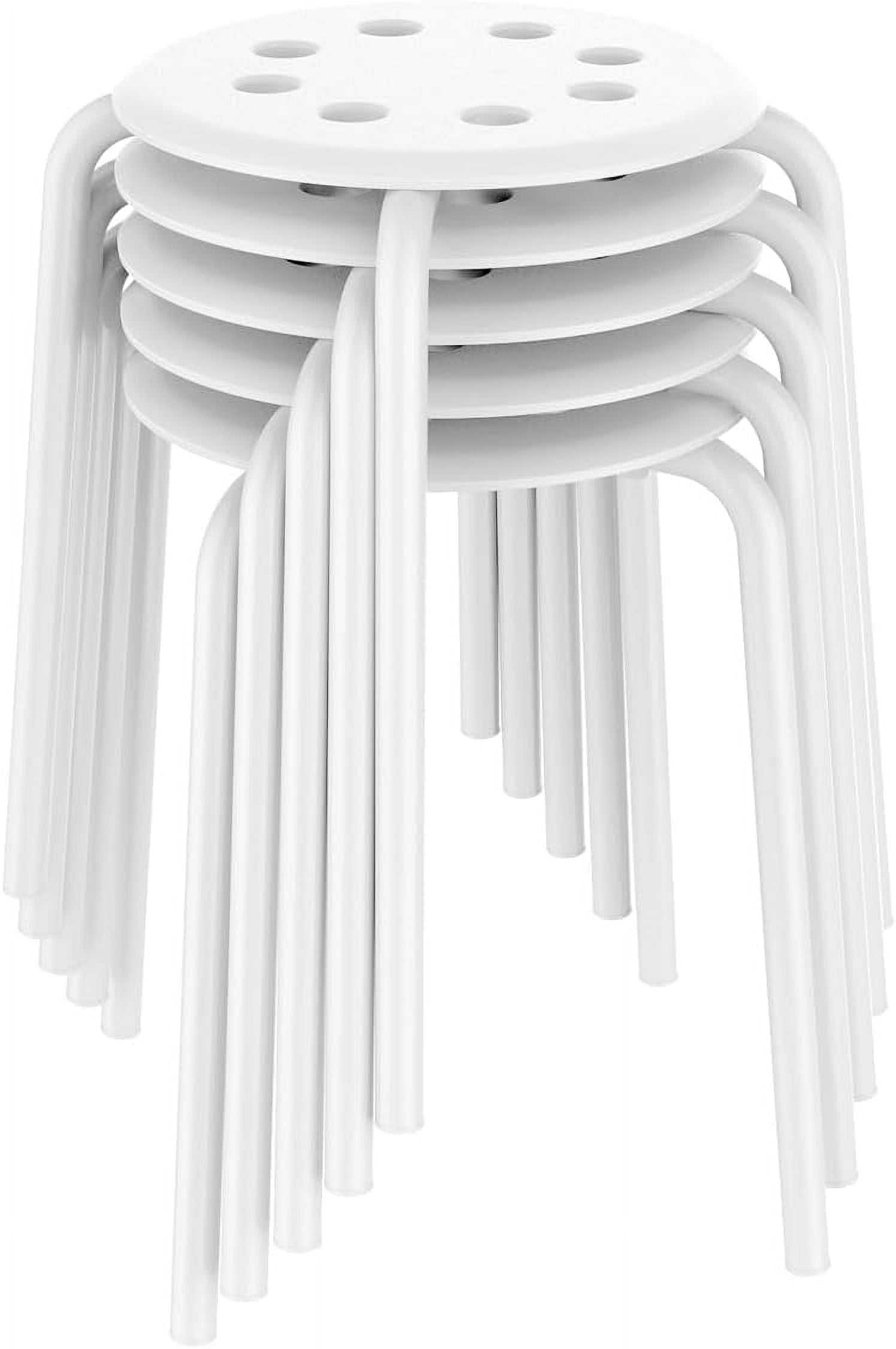 Pvc Bar Stools JessieMal Plastic Bar Stools Flexible Seating Backless Barstools Dining ...